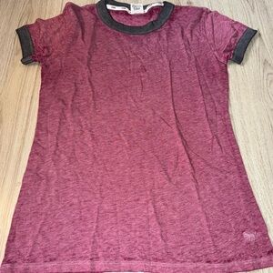 Victorias secret Pink and Gray Ringer T-Shirt short sleeve shirt top